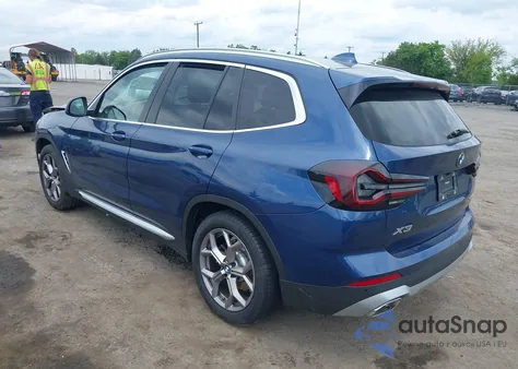 2022 BMW X3 xDrive30I из США, поврежденный, VIN 5UX53DP04N9J98450